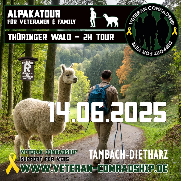 Alpakatour für Veteranen